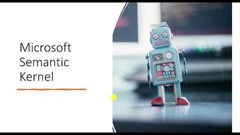 01 - Microsoft Semantic Kernel