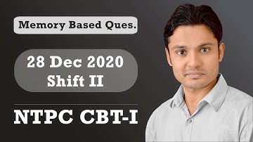 RRB NTPC CBT-1 | 28 Dec 2020 | 2nd Shift | Memory Based Maths Questions | Harendra Sir