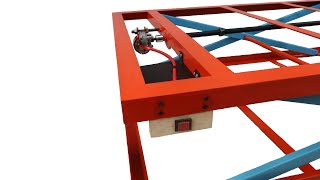Make An Electric Scissor Lift Table | Easy To Use With Battery Powered