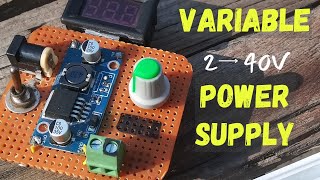 How To Make Variable  Power Supply