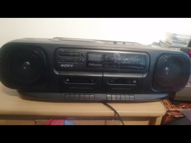 Sony CFD-100L Multi Function CD Radio Twin Tape Cassette Player 