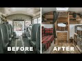 E450 Diesel Mini School Bus Conversion Build Timelapse - From Start To Finish