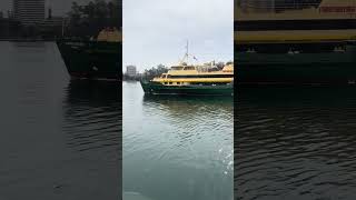 Manly F1 ferry taking off