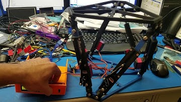 Giant mini servo stewart platform with linear rc servos