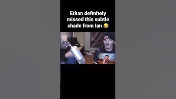 Ethan definitely missed this subtle shade from Ian 😂 | #h3h3productions #h3h3 #idubbbz #shorts