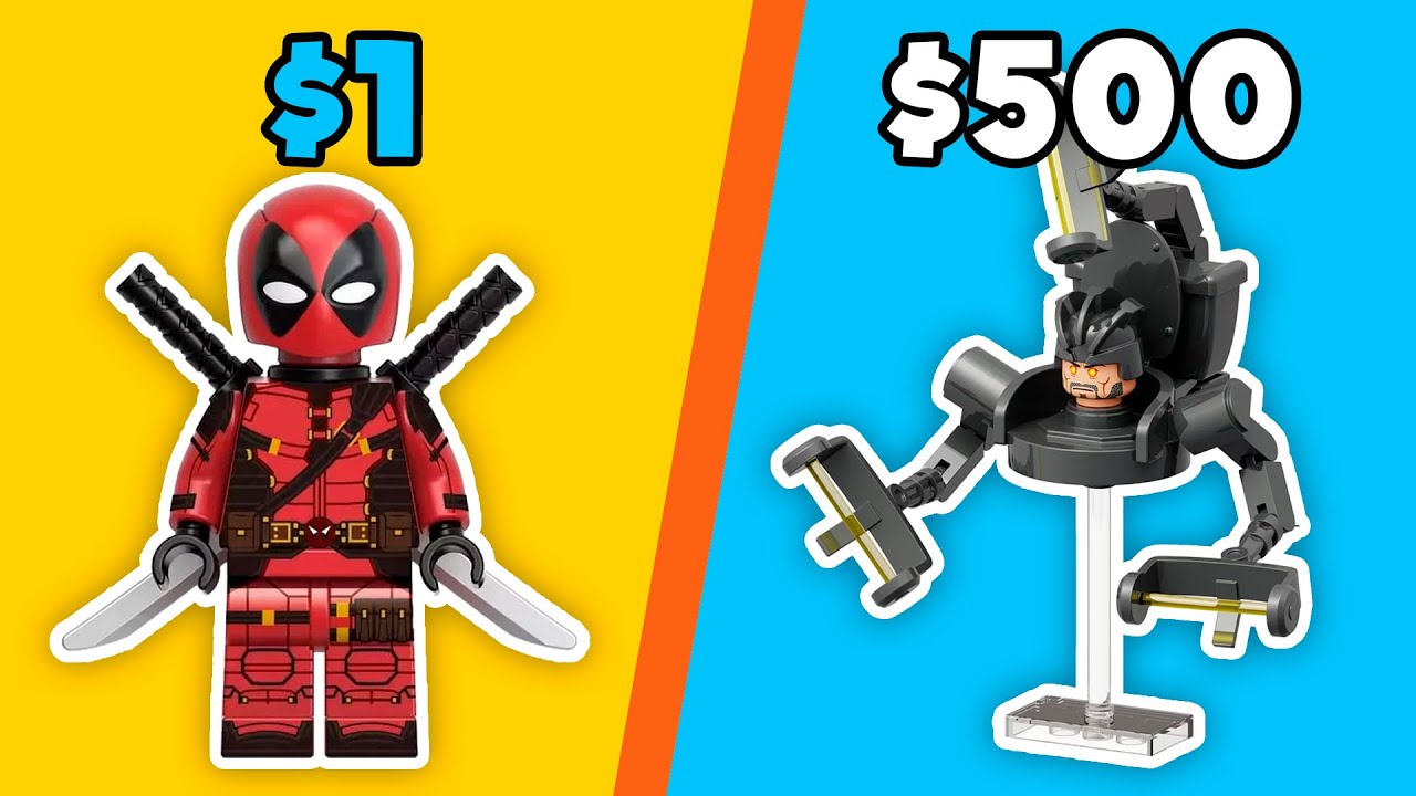 LEGO МИНИФИГУРКИ за 1$ VS 500$