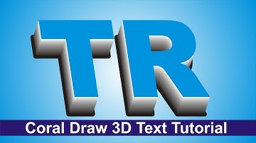 3d text effect in CorelDraw x3 old video || coreldraw tutorial in hindi || trbahadurpur