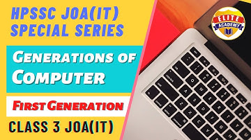 Generations of Computer | Class-3  | 1st Generation of Computer with top MCQ