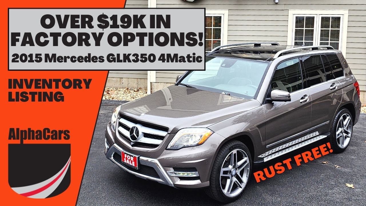 Unbelievable Value – 2015 Mercedes-Benz GLK350 4Matic with $19k in Options!  