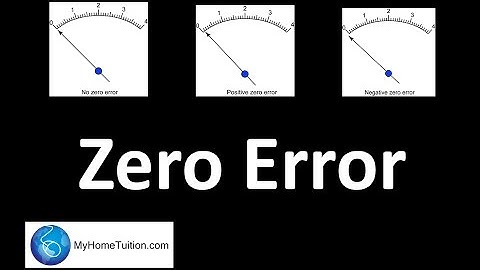 Zero Error | Introduction to Physics