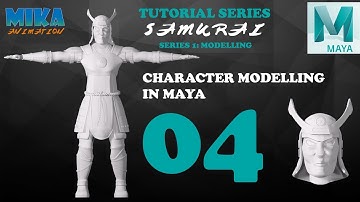 Samurai Character Modeling Maya Tutorial in Maya 2017 Maya 2018 Part 4