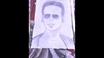 Making of Akshay Kumar drawing | I know this is not perfect 😶 | #drawing #art |