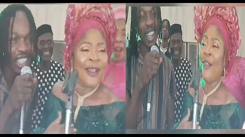 Watch Naira Marley & Queen Salawa Abeni Singing Jo Soapy Together On Stage