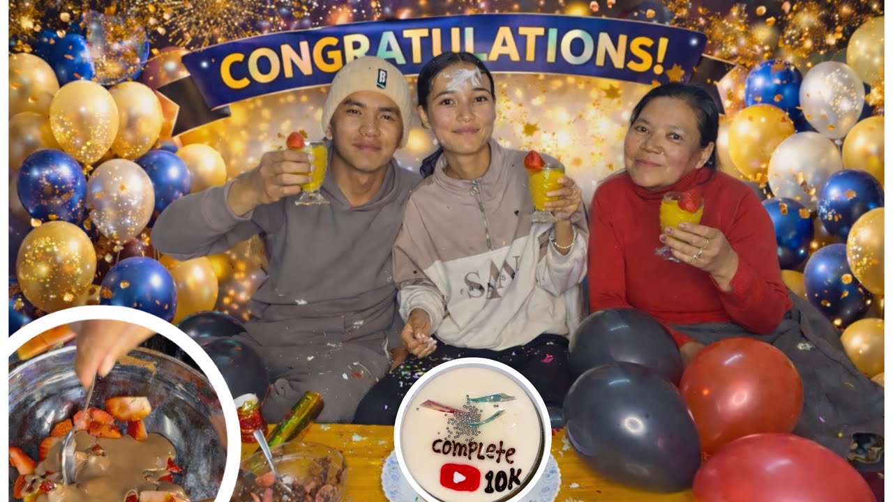 HAPPY 10 K CELEBRATION 🎉 | YE ZANGMO Ne KYA BANA K KHELA DYA 😋 #dailyvlog #ladakhivlogger 