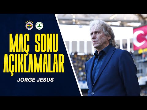 Teknik Direktörümüz Jorge Jesus'tan Maç Sonu Açıklamalar