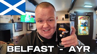 Is AYR Scotland's FORGOTTEN Seaside town £30 Stena Line Day Trip 🍺