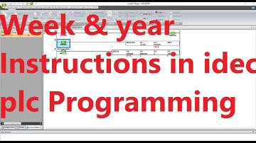 17 WEEK Programmer Instructions in Idec Plc Programming, How to Program week instructions in idec ?