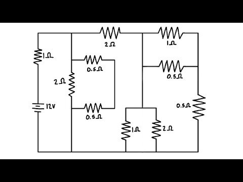 Equivalent Resistance of a Complex Circuit with Series and Parallel Resistors