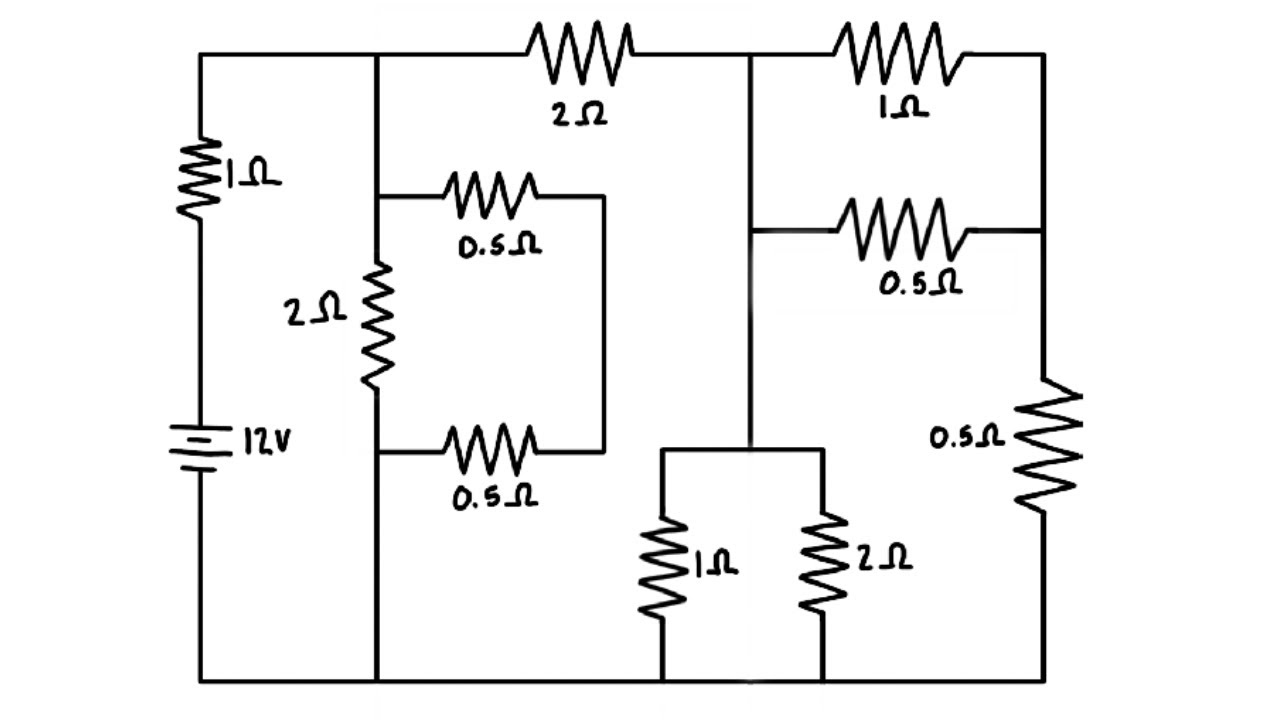 Equivalent Resistance of a Complex Circuit with Series and Parallel