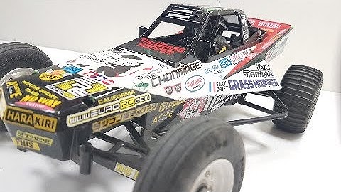 Tamiya Grasshopper | RC Team Chonmage stickers | Front shock tower delete