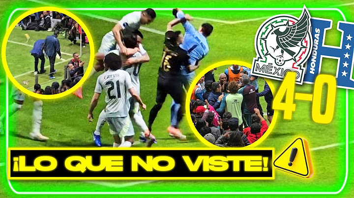 ⚠️ Pleito, Afición vs hondureños y Reacción de jugadores a la goleada en el México vs Honduras
