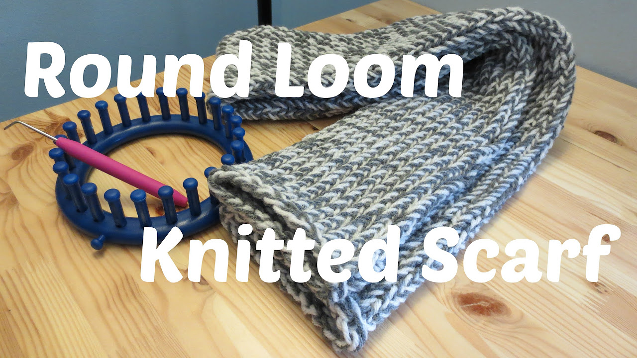 How To Loom Knit A Scarf On A Long Loom (Easy Tutorial!) 