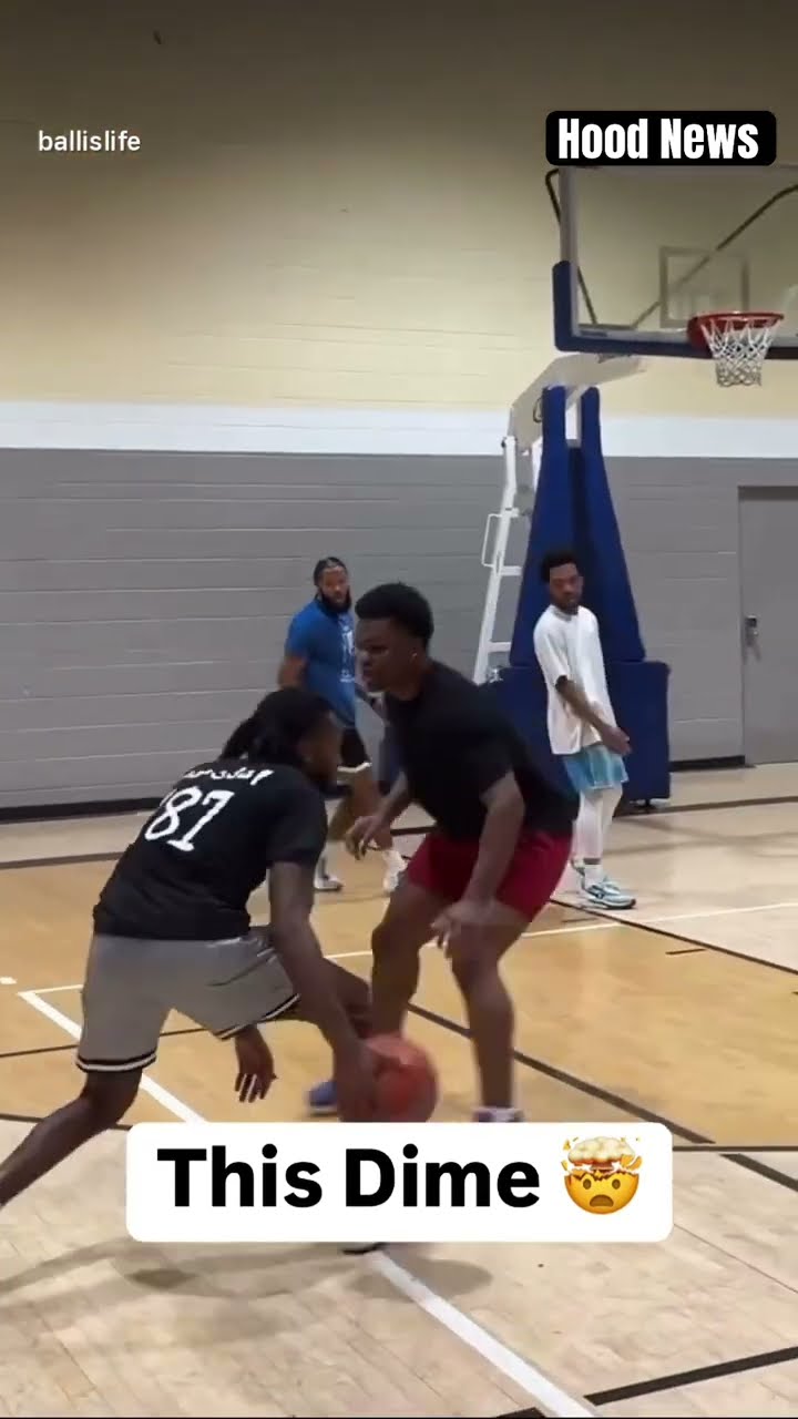 This dime ? #hoodnews #EmekaOzomba #basketball #ballislife #assist #omg #how #wow #sports #Meka #i