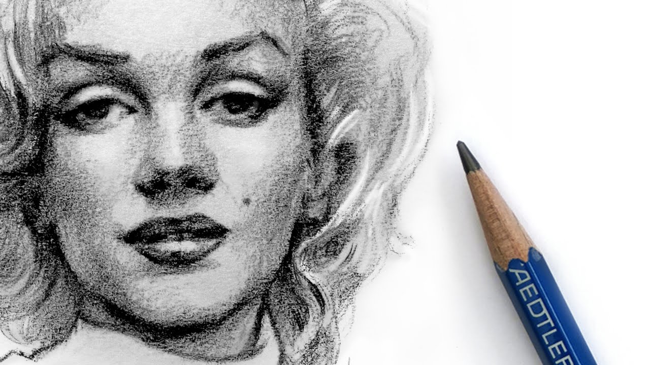 Marilyn Monroe Cartoon Drawing  Photoshop coloring  Smail Jr