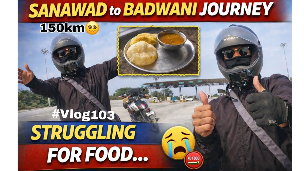 Unexpected Road Journey in MP|Real Moto Vlog Experience | Highway Reality & Food Struggles #motovlog