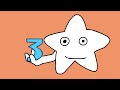 Its time to learn with happy star  will you count to 3 with happy star