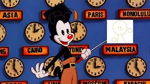 Yakko Warner Sings About Time but every time a repeated word is said, it loops back to its last use