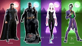 Tiles Hop SuperHero, Thor vs Batman vs Spider-Gwen vs Joker