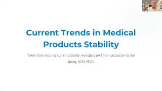 StabilityHub Webinar  - Industry Trends of Medical Products Stability