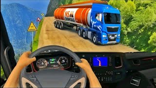 Here Is Mobile Oil Tanker Euro 3D Truck Driving Simulator With Indian Trucks screenshot 5