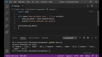 Python: diccionarios y archivos JSON (CLASE COMPLETA)