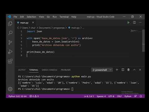 Python: diccionarios y archivos JSON (CLASE COMPLETA) - YouTube