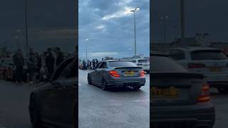 mercedes c63 amg w204 driveby   loud revs!