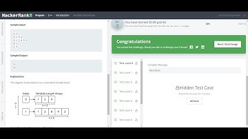 Variable Sized Arrays in C++ | Hacker Rank Solution
