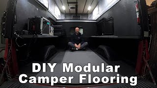 DIY Modular Flooring for Project M Topper Camper that Protects, Insulates & Costs $40