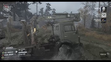 Spintires: MudRunner ep 1 Realistic mode, Do we get stuck? part 2