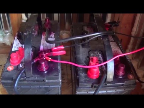 wiring 2 12 volt batteries in parallel solar panel charge controller inverter