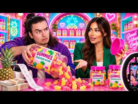 Elles vendent des bonbons pour le V… (Maeva Ghennam, Sarah Fraisou)