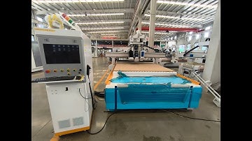 ELE2131 ATC CNC Nesting Machine with Auto labelling, Drilling Head and Lamello to make cabinets test