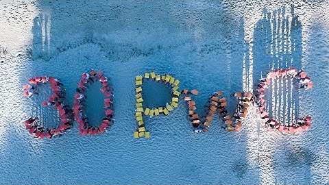 PwC Bulgaria - 30th Anniversary Logo Making (Team Building in Greece)