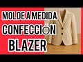 BLAZER A MEDIDA CONFECCIÓN Y MOLDE 🧵🧵🪡@melimodaymas #ideas #fashion #style #tips #costura