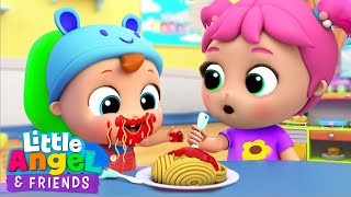 Yum Yum Spaghetti | Table Manners song | Little Angel And Friends Fun Educational Songs