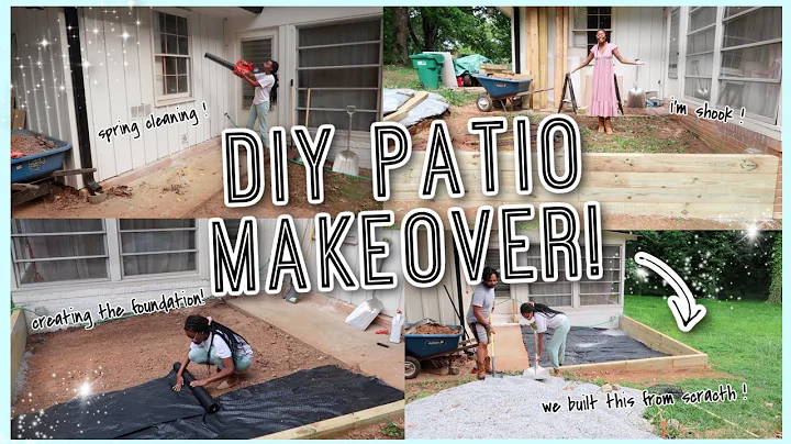 DIY PATIO MAKEOVER Pt. 1| Plans, Breaking Ground, & Building the Patio Foundation! #FIXERUPPER