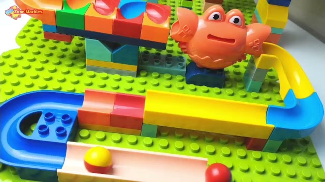 Salinan dari Satisfying Building Block Coaster Marbles Run Race ASMR