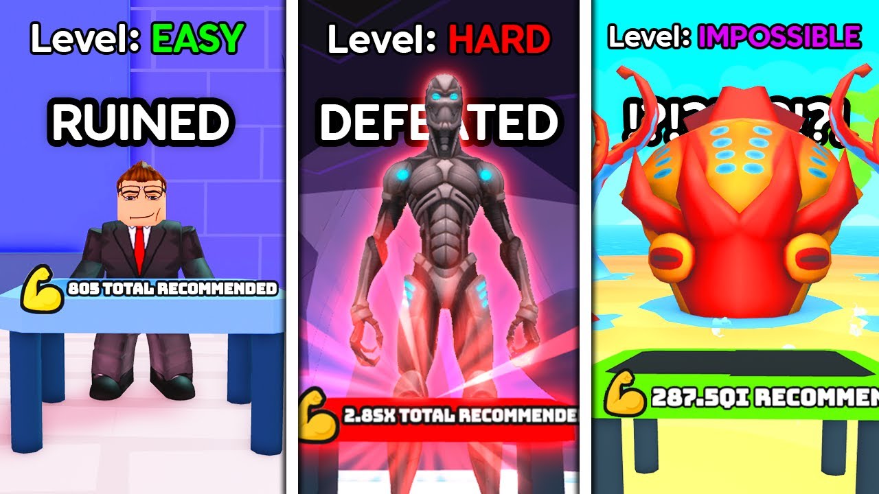 I Beat EVERY BOSS in Arm Wrestle Simulator! (Roblox)