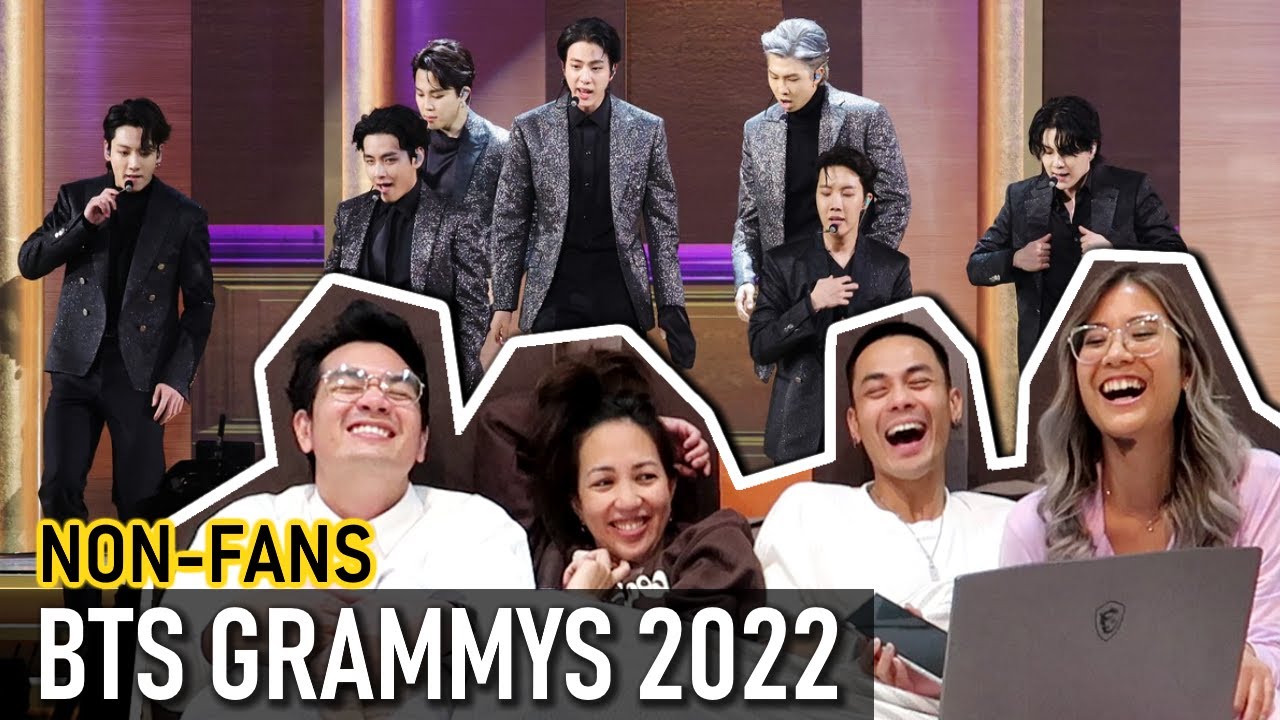 BTS 2022 Grammys BUTTER Non-kpop fans Reaction (While in Rome)